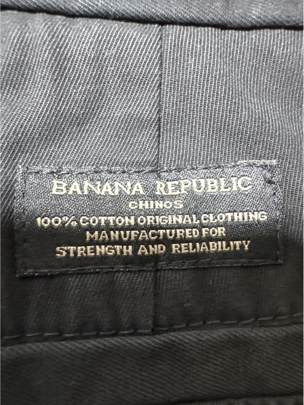 Banana Republic Gavin Chino Pants 32x32 Black Cotton Classic